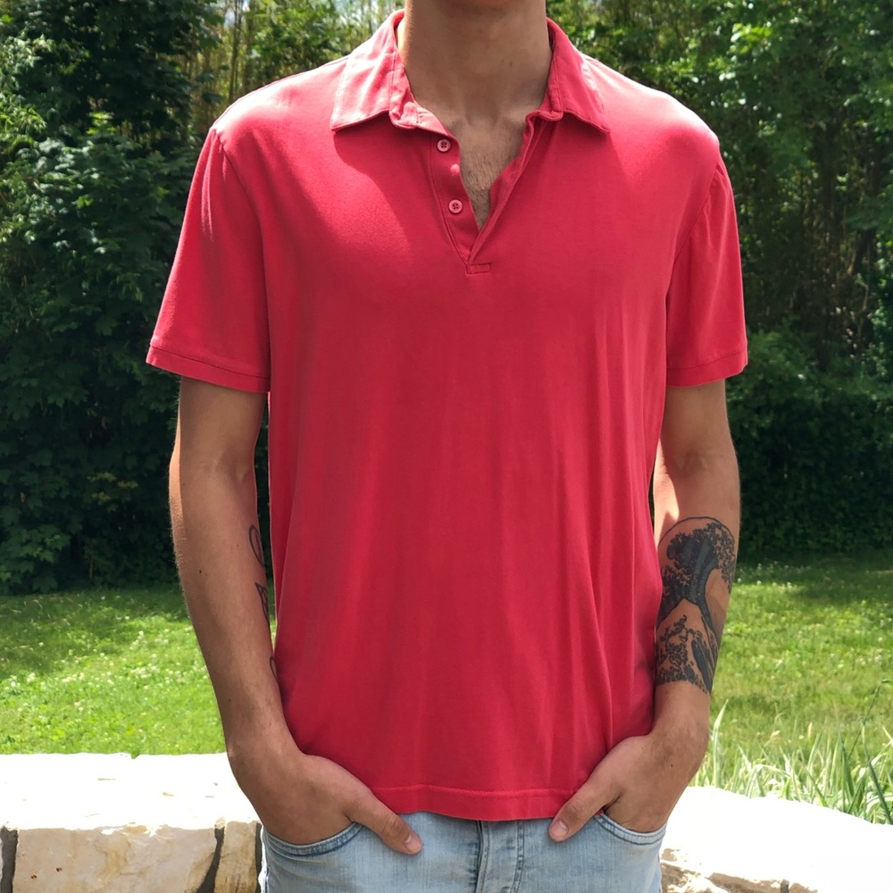 H&M Coral Polo Shirt